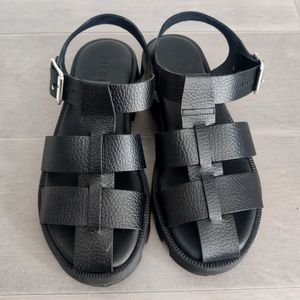 Pieces Genuine Leather Fisherman Sandals